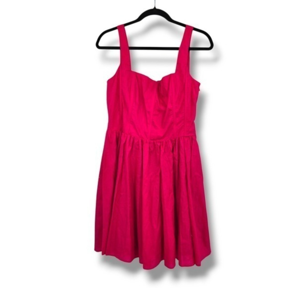 New GB Fit & Flare‎ Dress Smocked Bodice Corset Sleeveless Party Dress Large